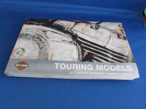 Oem harley-davidson 2011 touring models owner&#039;s manual. used.