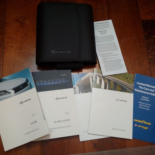 2015 lexus gs350 owners manual and supplemental brochures + orignal case