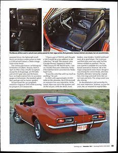 1968 chevrolet camaro z/28 6  pg color article