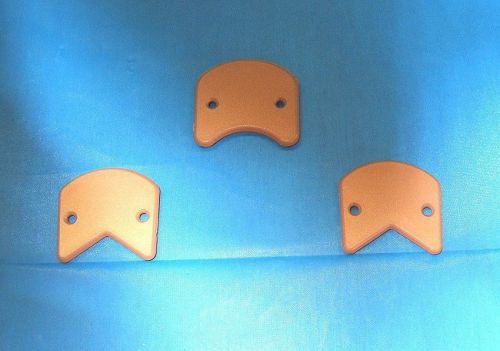 Lyman boat-plastic windshield cornercaps-mahogany color