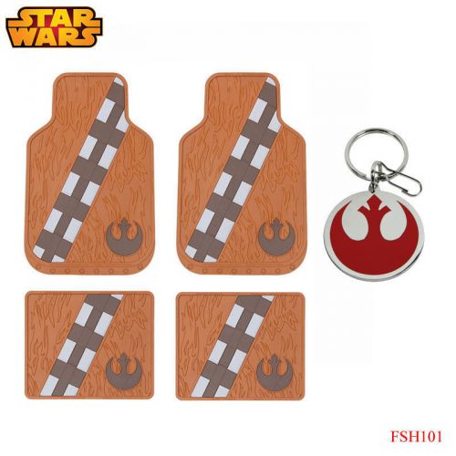 New 5pc set star wars chewbacca car truck front rubber all weather floor mats