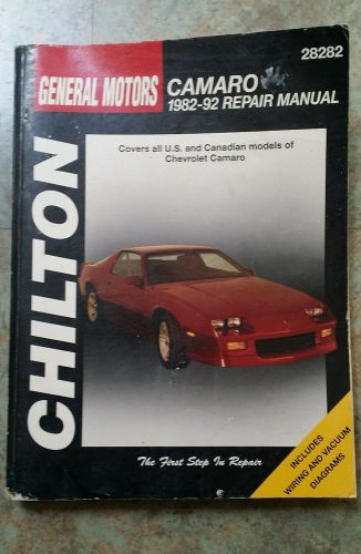 Chilton&#039;s manual camaro 1982-92