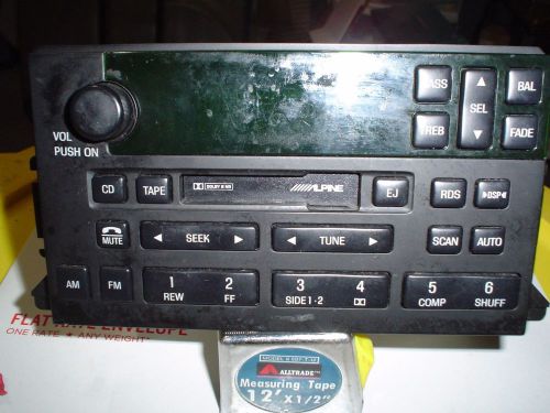 Ford lincoln continental oem factory car radio amfm cassette player w cd control
