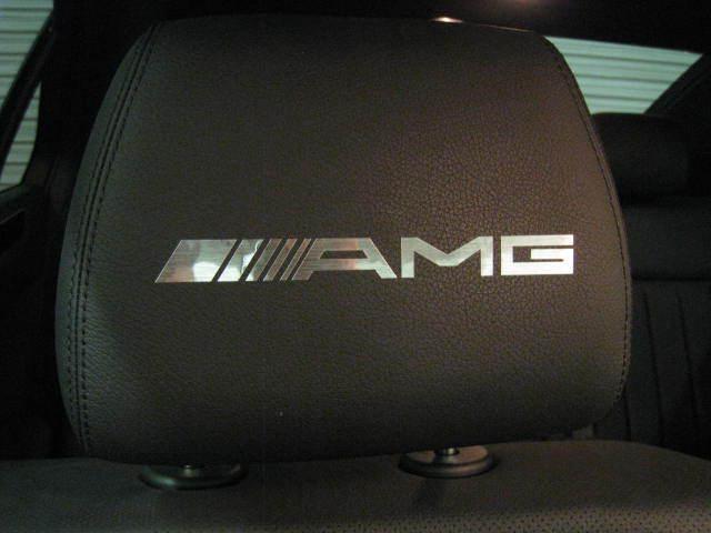 4  headrest badge decal mercedes-benz c/e/slk/clk *amg*