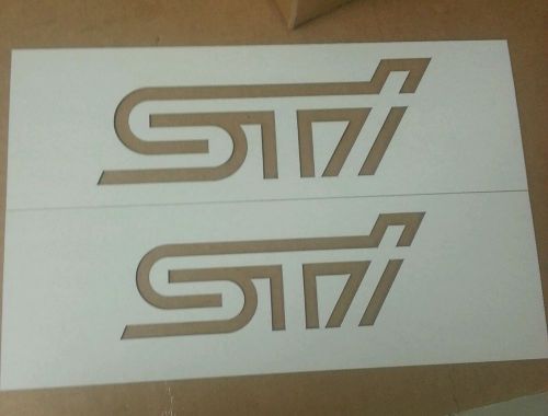 Subaru sti stencil (cardboard)- reusable!!!