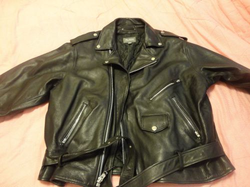 Wilsons black leather motorcycle jacket  size 2xl