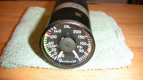 Beechcraft oil temp/pressure indicator p/n 101-384155-7