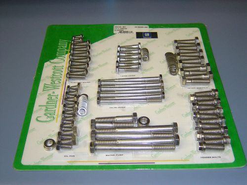 Chevy 350 lt-1 lt-4 engine bolt kit bowtie