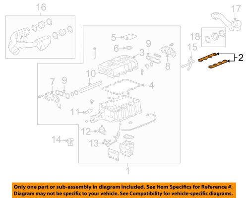 Cadillac gm oem 06-09 xlr-engine intake manifold gasket 12590737