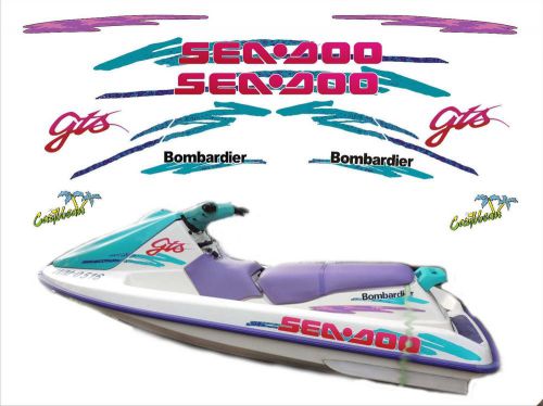 Seadoo gts bombardier stickers set - labels - graphics !!!- promotion -