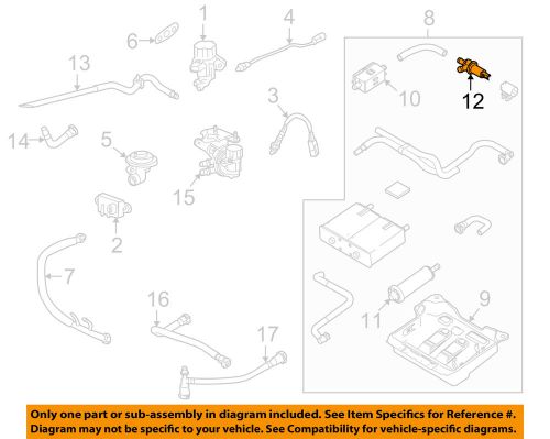 Ford oem emission-solenoid 6f7z9f945aa