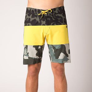 Fox racing camino stacker mens boardshorts yellow