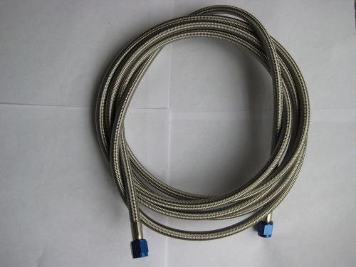 Nos/nitrous/nx/zex/camaro/ls/mustang/nova/ 14 foot 6an braided steel line #15475