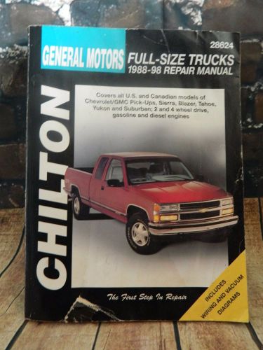 Chilton - general motors full-size trucks 1988-98 repair manual 28624