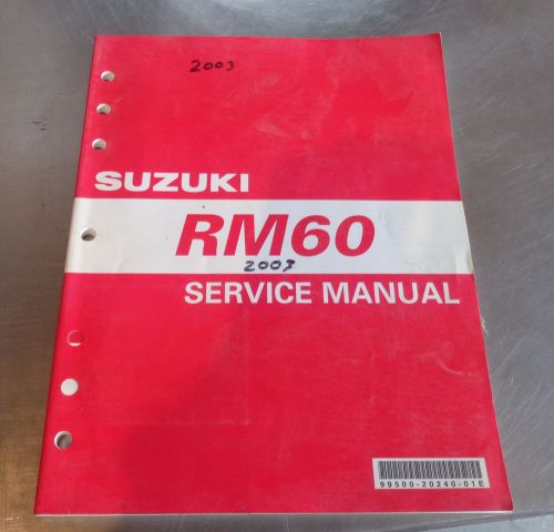 Suzuki rm60 factory service manual