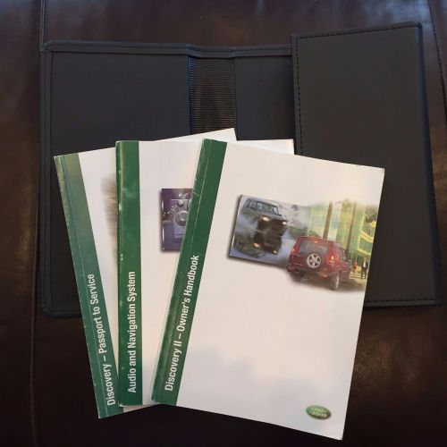 2002 discovey land rover owners manual set with case land rover oem