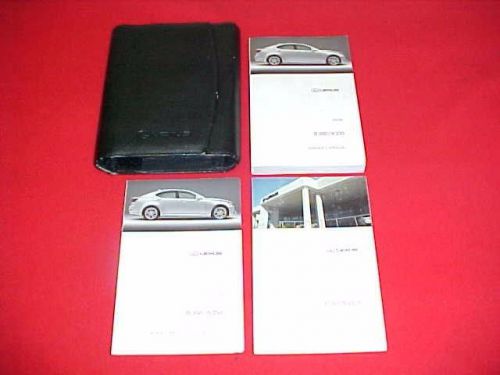 2008 lexus is 350 250 original owners manual service guide kit 08 + pouch case