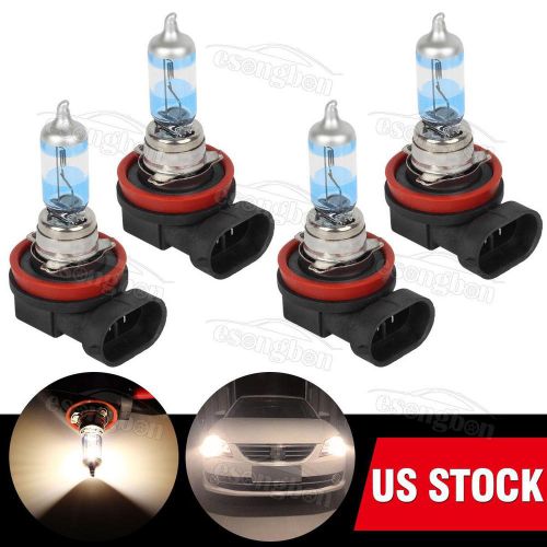 2pairs h11 halogen bulb 5000k 55w low beam headlight dot comopliant for lexus