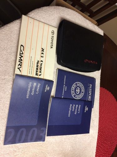 2003 toyota camry owners manual book guide and packet oem