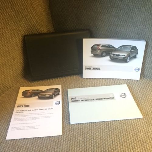 2010 volvo xc60 owners manual with warranty guide and case