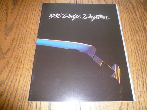 1986 dodge daytona sales brochure