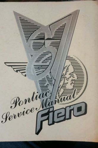 Pontiac fiero repair service manual 1987