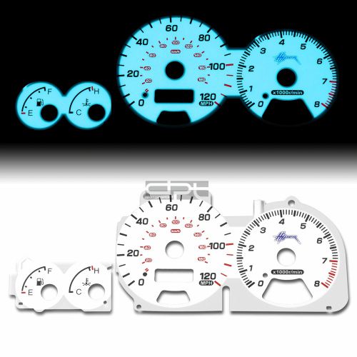 Indiglo glow gauge+harness white face for 1998-2001 subaru impreza rs 2.5 usdm