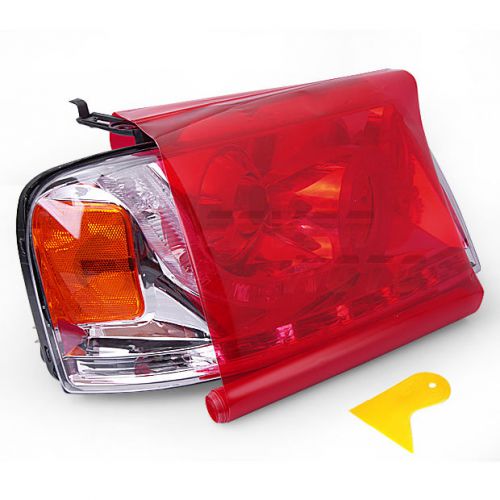 Blade car headlight tail brake light fog lamp vinyl film cover 12&#034; x 58&#034; red fm