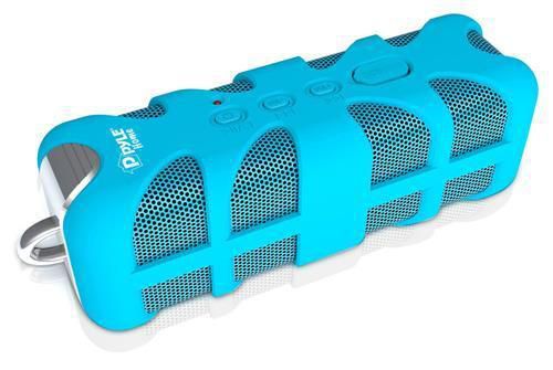 New pwpbt60bl blue marine hanging waterproof rugged wireless bluetooth speaker