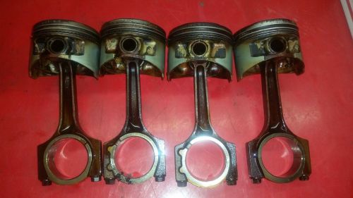 Used piston &amp; rod set 95-99 mitsubishi eclipse talon non turbo 420a