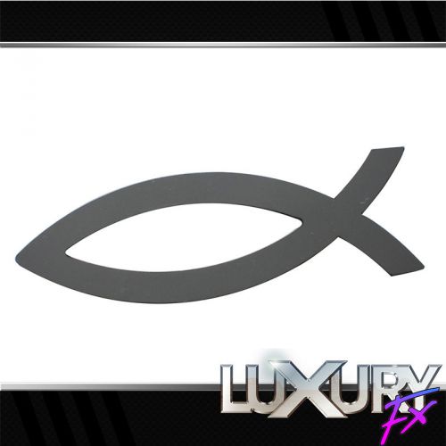 2pc. luxury fx stainless steel ichtys fish emblem