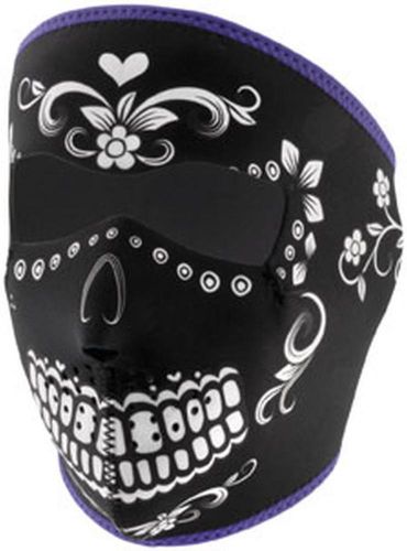 New zan headgear muerte adult neoprene full-mask, black/white, one size