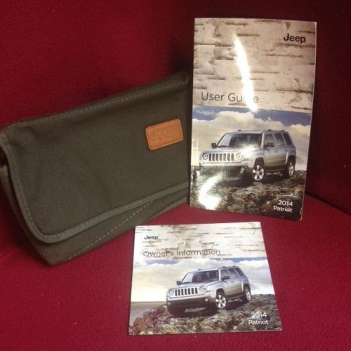 2014 jeep patriot owners manual with supplements, dvd and case