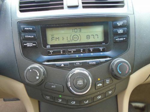 03 04 05 06 07 honda accord audio equipment am-fm-cd single disc w/ac cpe 160748