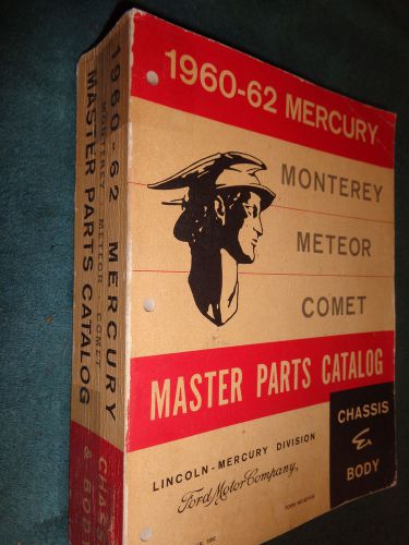 1960-1962 mercury master parts catalog / original book comet meteor monterey