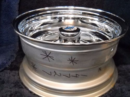 Nos cragar s/s 8731 14x7 deep dish direct bolt 5 on 4 1/2&#034; bc- ford and mopar