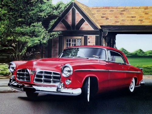 Chrysler 300b - 1955 1956 nascar 354 331 392 hemi - 6 dealer posters art prints