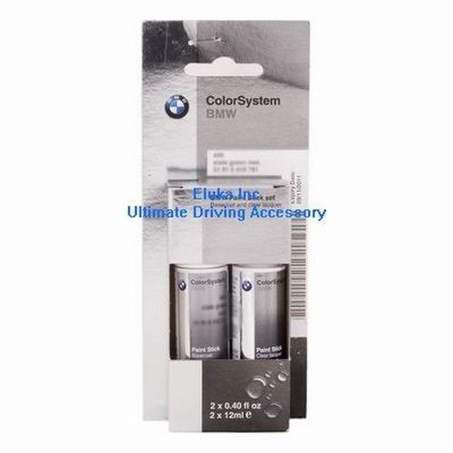 Bmw genuine touch-up paint stick pearl silver metallic code x01