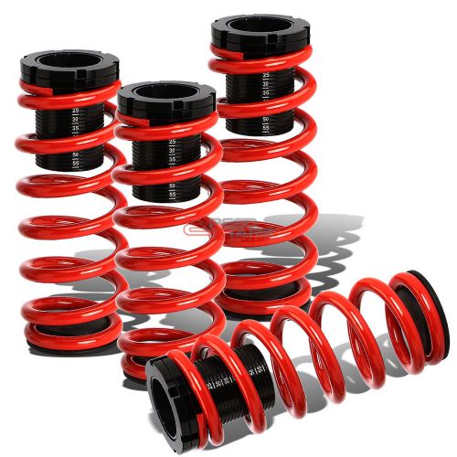 Lowering suspension adjustable coilover+red springs for 85-98 vw golf/jetta