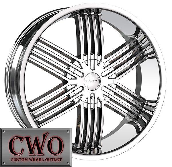 20 chrome mazzi kombat rims 6x135/6x139.7 6 lug ford f-150 gmc chevy tahoe cwo