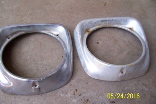 1961 62 63 64 65 1966 ford truck headlight bezels i steel the other aluminum