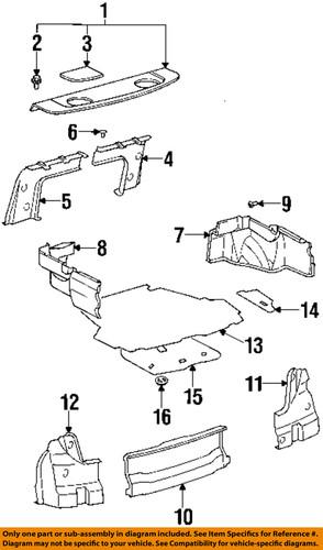 Toyota oem 5870433020 interior-rear-side cover