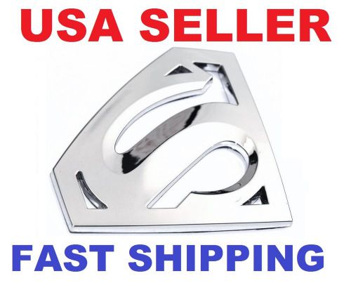 Cool superman sticker 3d badge emblem decal fits honda audi bmw acura subaru