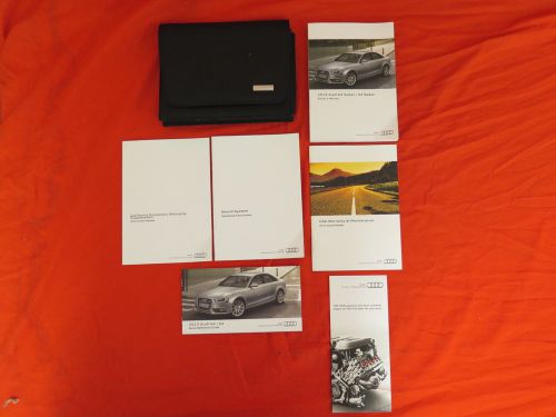 2013 audi a4 sedan / s4 sedan owners manual guide book