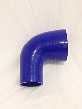 2&#034;-3&#034; 90° silicone elbow reducer blue