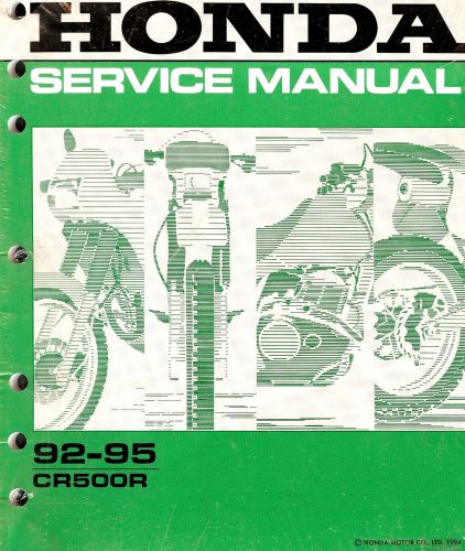 1992 to 1995 honda cr500r motocross motorcycle service manual -cr 500 r-cr500