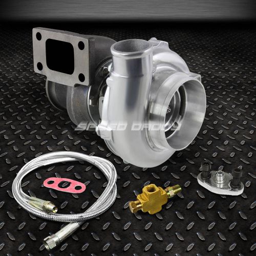 Gt3037/gt3076/gt30.73 t3 v-band dual ball bearing turbo charger+36&#034;oil feed line