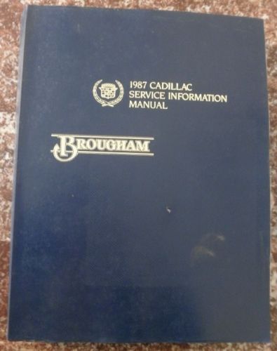 1987 cadillac brougham service information  manual