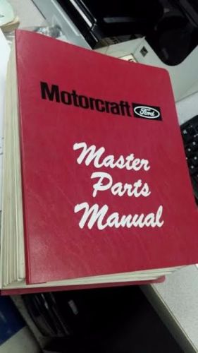 Ford motorcraft factory master parts manual alternator dist 1 2 &amp; 4 bbl carbs