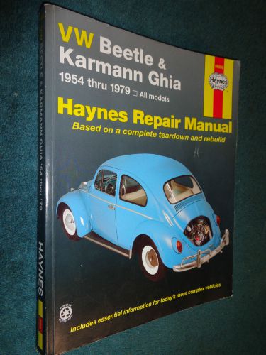 1954-1979 volkswagen shop manual / vw beetle &amp; ghia repair book 78 77 76 74 73+